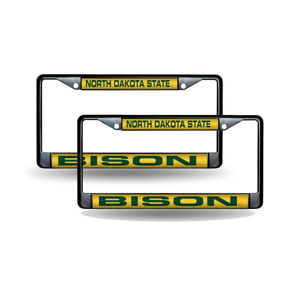 Rico UCLA Bruins NCAA Black Metal Laser License Plate Frame Set of 2